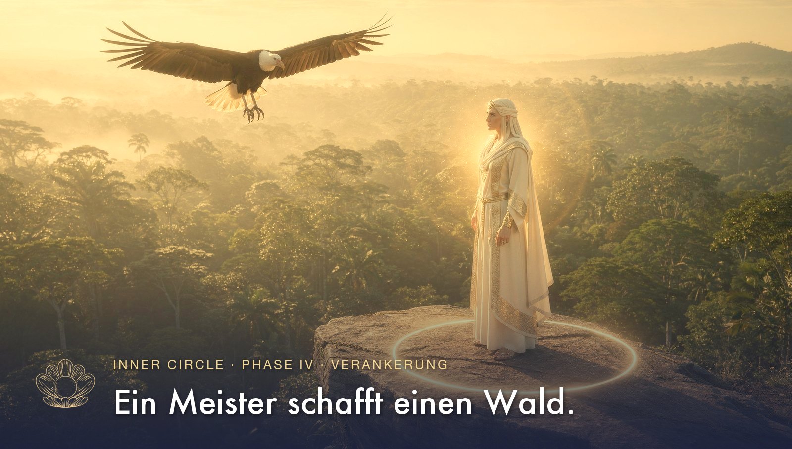Phase IV, Verankerung: der Hüter des Waldes. Ein Meister schafft einen Wald.