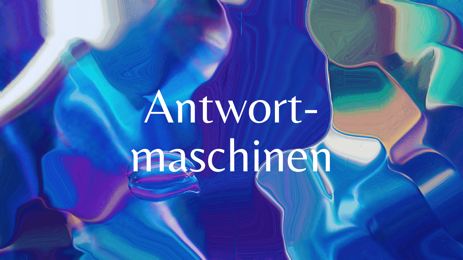 Vortrag: Antwortmaschinen