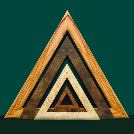 Holzdreicke für Meditation