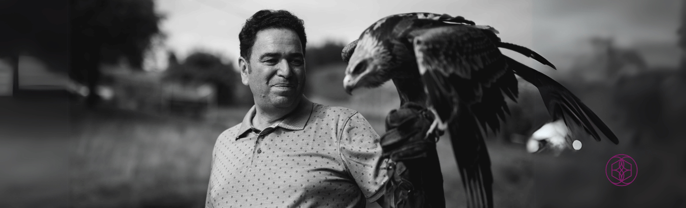 Gerardo Laempe mit Adler